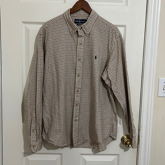 Ralph Lauren Mens Button Down Multi-Colour Plaid Size XL - Picture 2 of 5